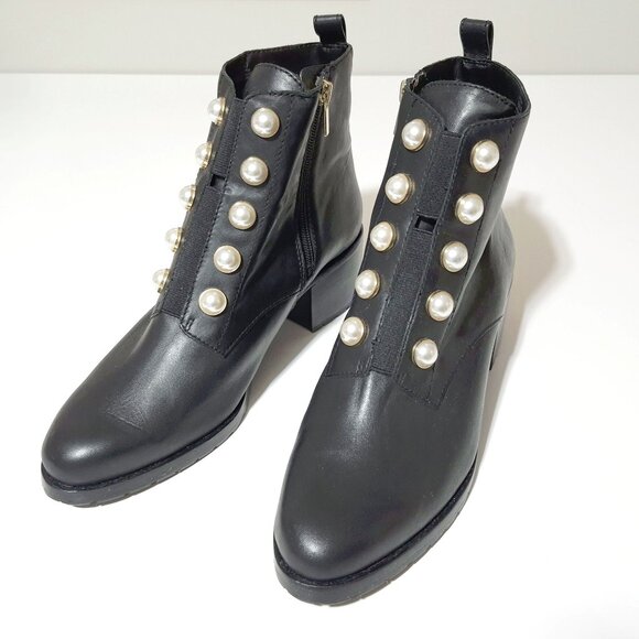 NWOT Lord & Taylor Floria boot with faux pearl accenting, US 10, EU 40 - Picture 6 of 8